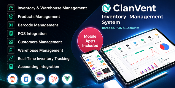 ClanVent - Inventory Management System with Barcode, POS & Accounts