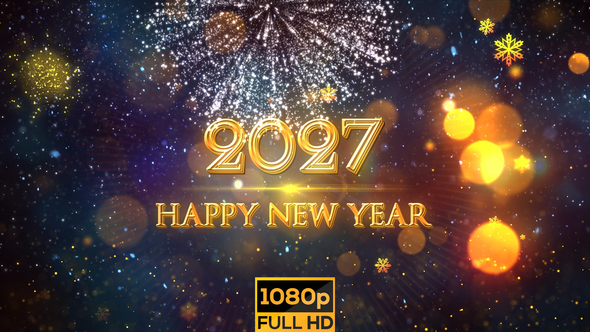 Happy New Year 2027 Gold