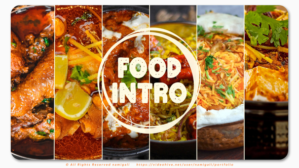 Food Intro | Restaurant Promo Opener | MOGRT