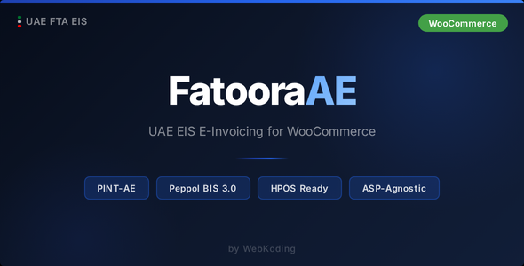 FatooraAE – UAE EIS E-Invoicing for WooCommerce