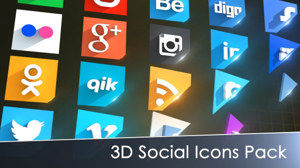 3D Social Icons Pack