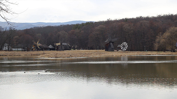 Wooden Windmills