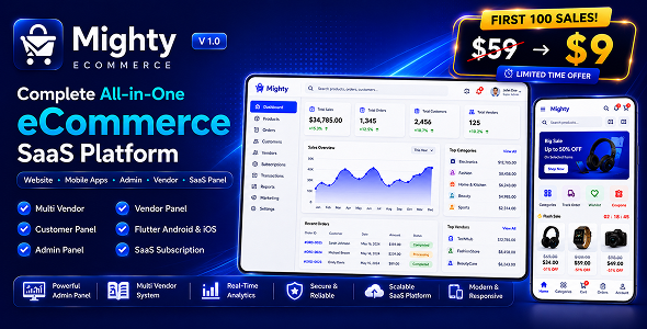 eCommerce SaaS CMS  with Smart Inventory & POS