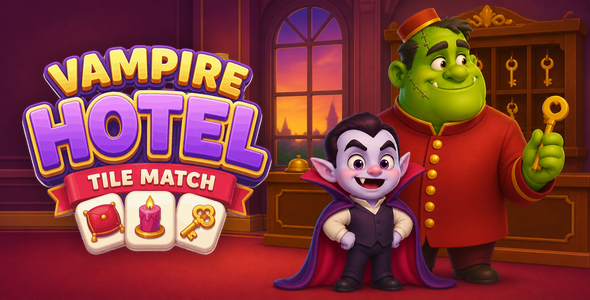 Vampire Hotel: Tile Match | 5000 Levels HTML5 Puzzle Game