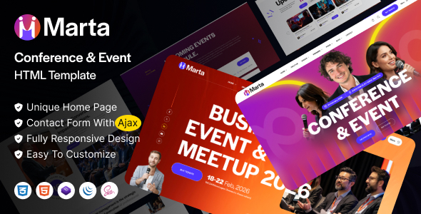 Marta - Conference & Event HTML Template