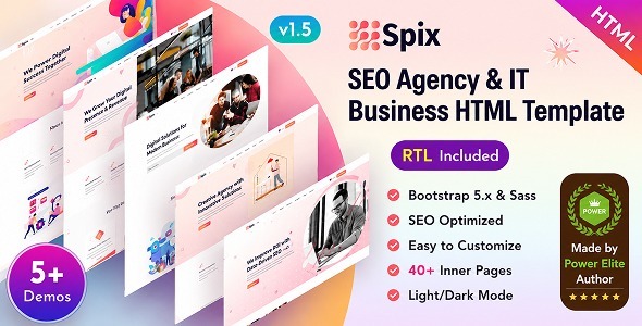 Spix - SEO Agency & IT Business Bootstrap 5 HTML Template