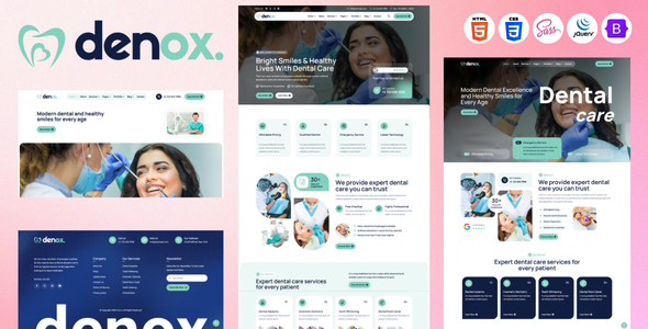 Denox - Dentist and Dental Clinic HTML5 Template