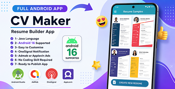 CV Maker and Resume Builder App