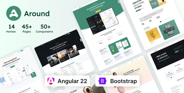 Around - Angular 22 Multipurpose Template + UI Kit