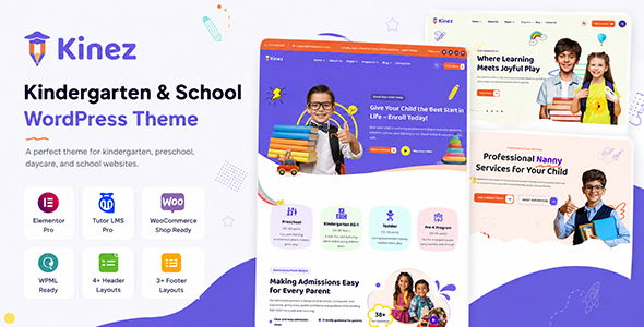 Kinez – Kindergarten & School WordPress Theme