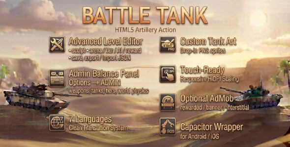 Battle Tanks | Artillery Duel HTML5 Game