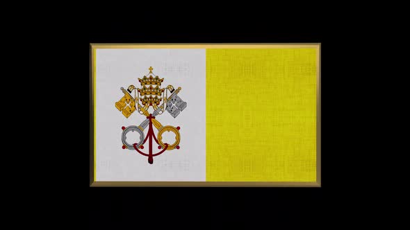 Vatican 3D Flag