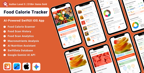 NutriLens | AI-Powered Food Calorie Detection Swift iOS Mobile App