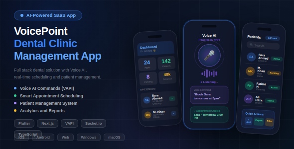 VoicePoint | Dental Clinic Management Flutter and Next.js App