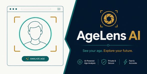 AgeLens AI - Face Age Detector and Estimator | HTML5 Template