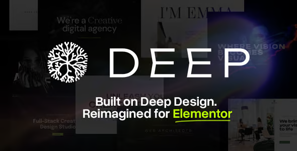 Deep – Elementor Creative Agency & Portfolio WordPress Theme