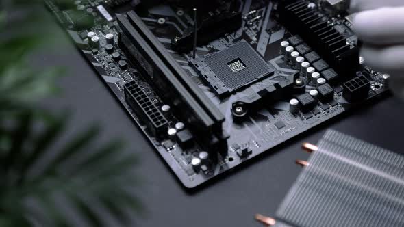 processor CPU is installed in a socket on the motherboard