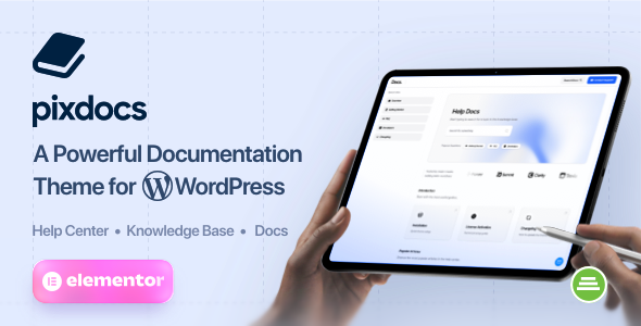 pixdocs | Documentation, Knowledge Base & Help Center WordPress Theme