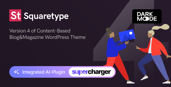 Squaretype - Modern Blog WordPress Theme