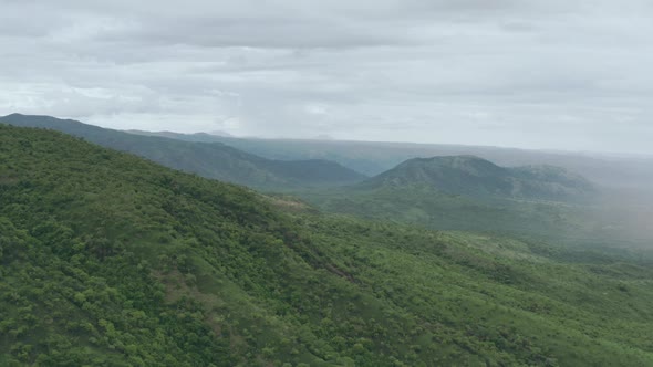 Aerial View Near Omo Valley in Ethiopia Africa