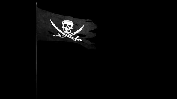 Pirate Flag On The Pole