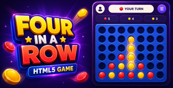 Connect Four | Four in one row HTML5 Board Game - 2 player Game