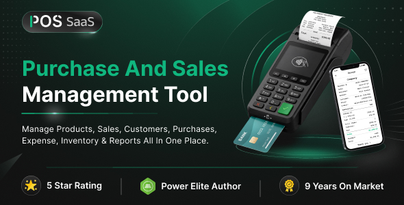 Pos SaaS - POS (Point Of Sale) System for Inventory Management, Billing, Invoice and Purchase