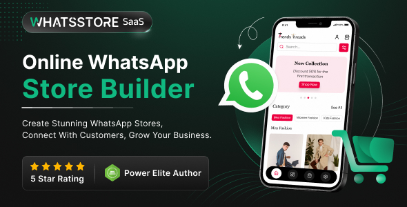 WhatsStore SaaS - Online WhatsApp Store Builder