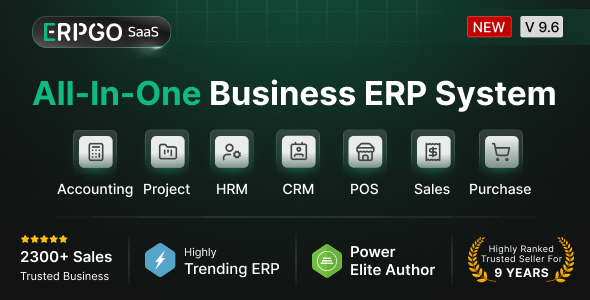 ERPGo SaaS – All-In-One Business ERP System