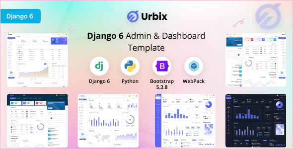 Urbix - Django 6 Admin & Dashboard Template