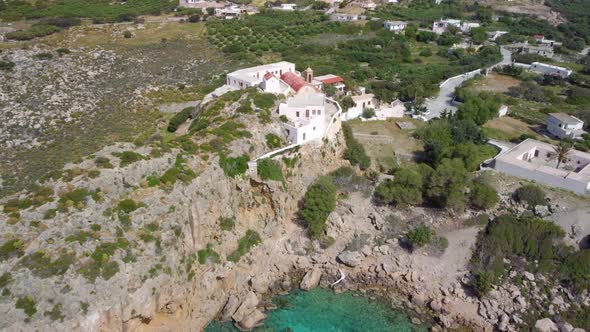 Chrisoskalitissa Monastery on Crete island, Greece