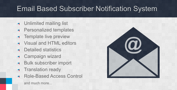 Email Based Subscriber Notification System