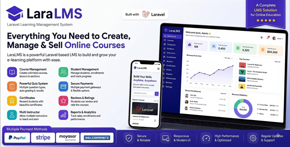 Lara LMS - Online Course Selling Marketplace