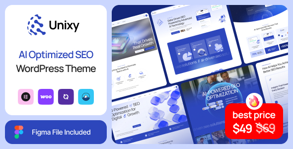 Unixy - AI SEO Optimization WordPress Theme