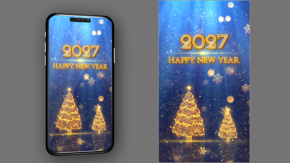 Happy New Year 2027 Countdown V60 - Vertical Video