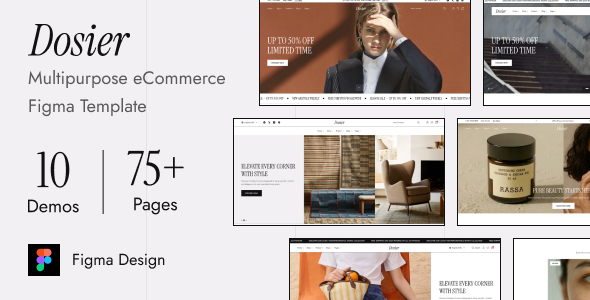 Dosier - Multipurpose eCommerce Figma Template