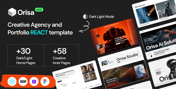 Orisa - Creative Agency & Portfolio React Template
