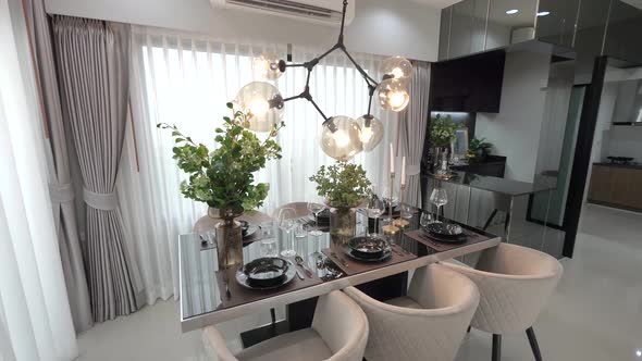 Luxury and Elegant Dining Area Decoration Decoration