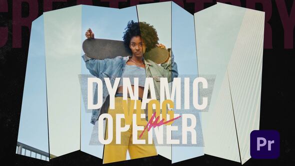 Dynamic Vlog Opener | Mogrt