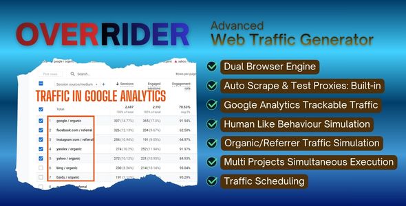 OverRider - Advanced Web Traffic Generator