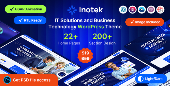 Inotek - IT Solutions and Business Technology WordPress Theme