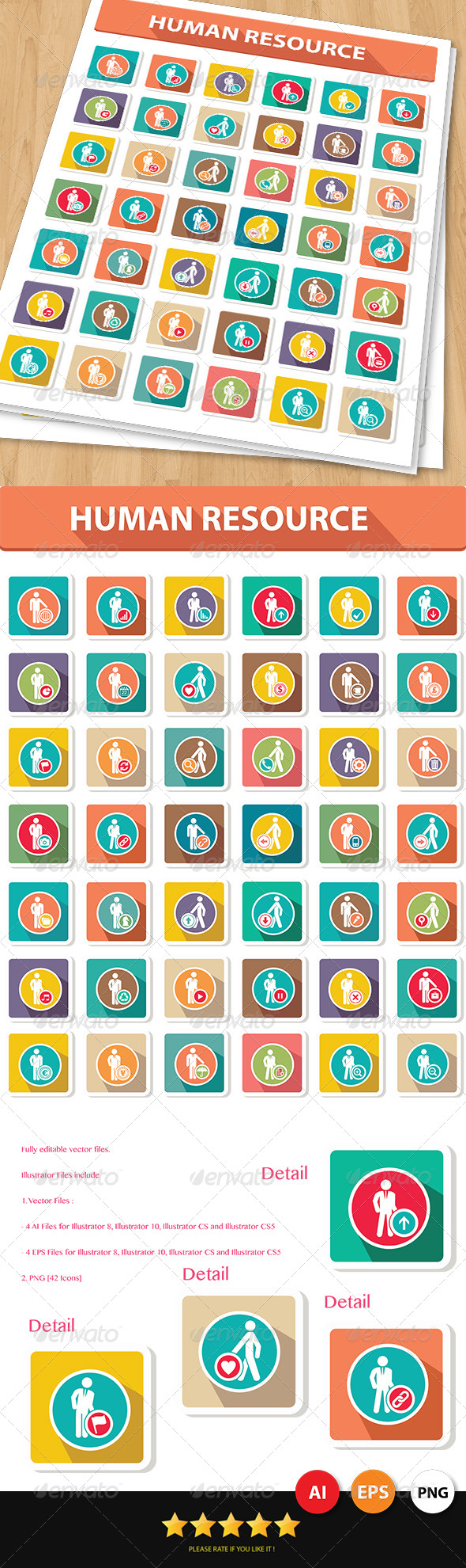 42 Human Resource Icons
