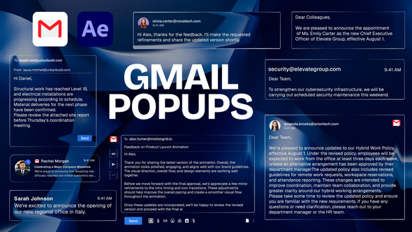 Liquid Glass Mail UI Mockups
