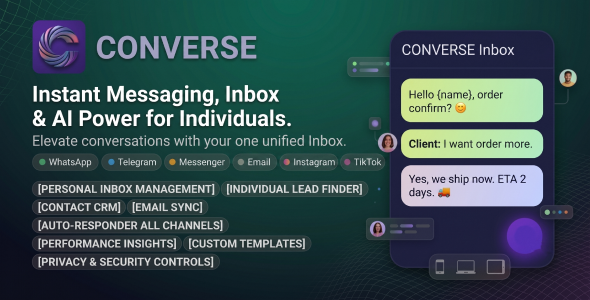 Converse | AI Omnichannel Marketing and CRM Desktop App