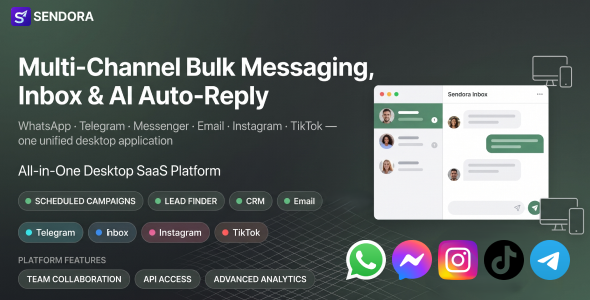 Sendora | AI Omnichannel Marketing and CRM SAAS Desktop App
