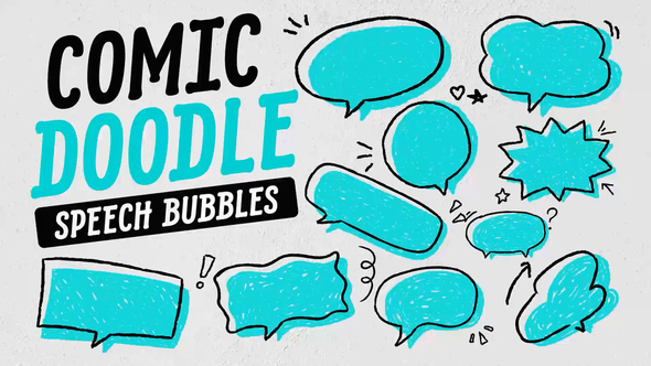 Comic Doodle Speech Bubbles