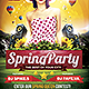 Spring Party Flyer Template - GraphicRiver Item for Sale