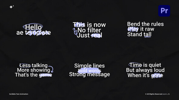 Scribble Text Animation for Premiere Pro