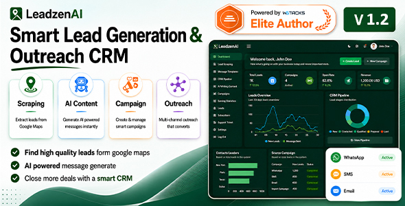 LeadzenAI - Smart Lead Generation & Outreach CRM