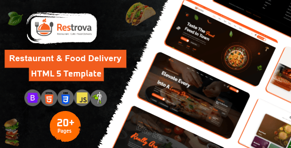 Restrova - Restaurant & Food Delivery HTML Template